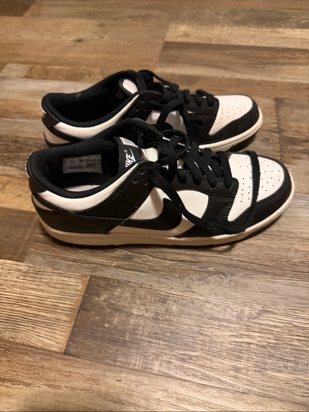 Nike Dunk Low Panda Kids Black and White Low-Top Skate Sneakers